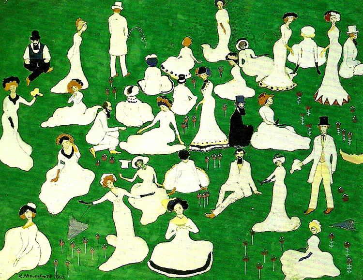 Kazimir Malevich relaxing oil painting picture